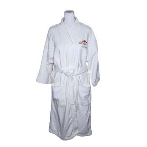 Vintage Tahiti Village Las Vegas Resort Luxury Terrycloth Bathrobe White OS